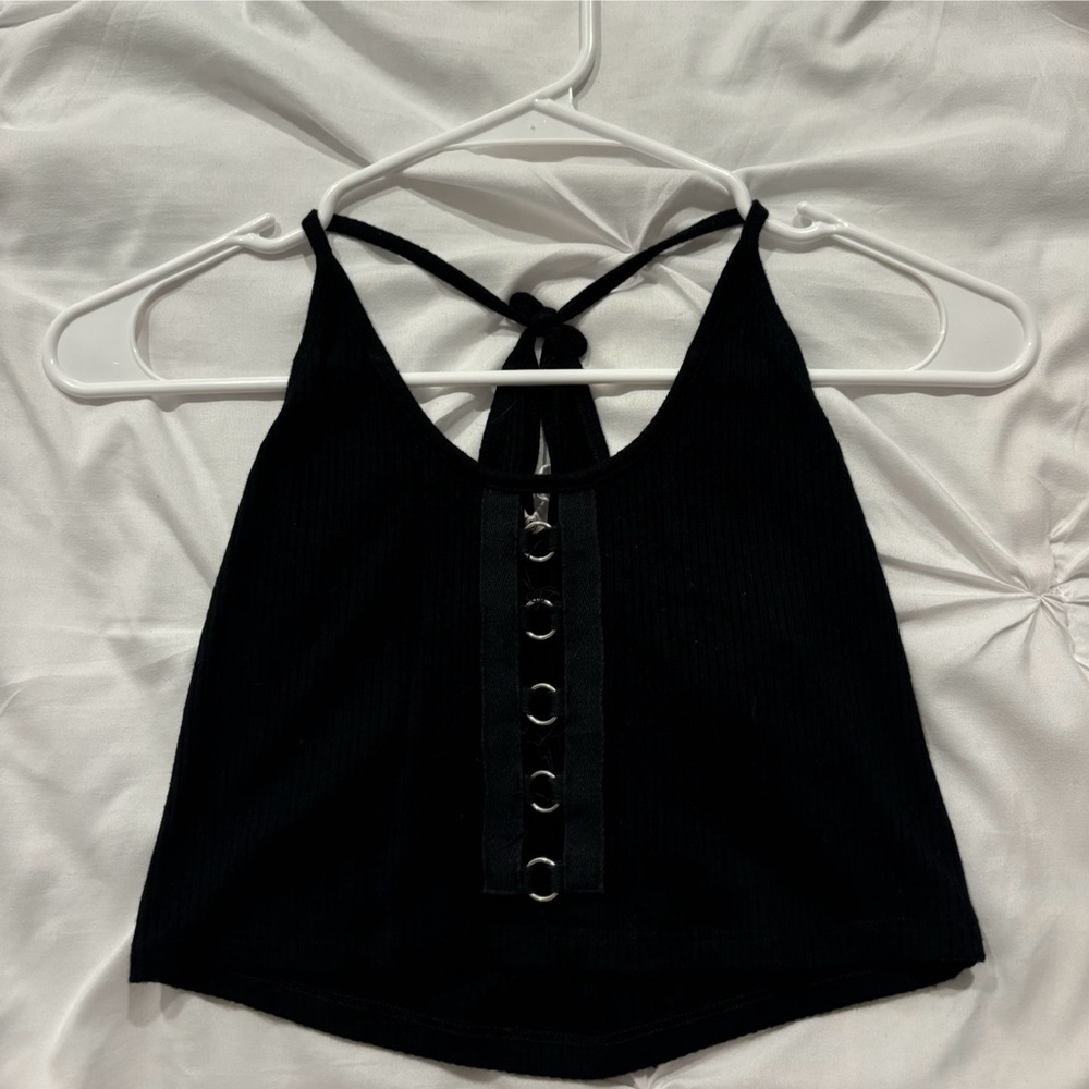 Emma and Sam black crop top
